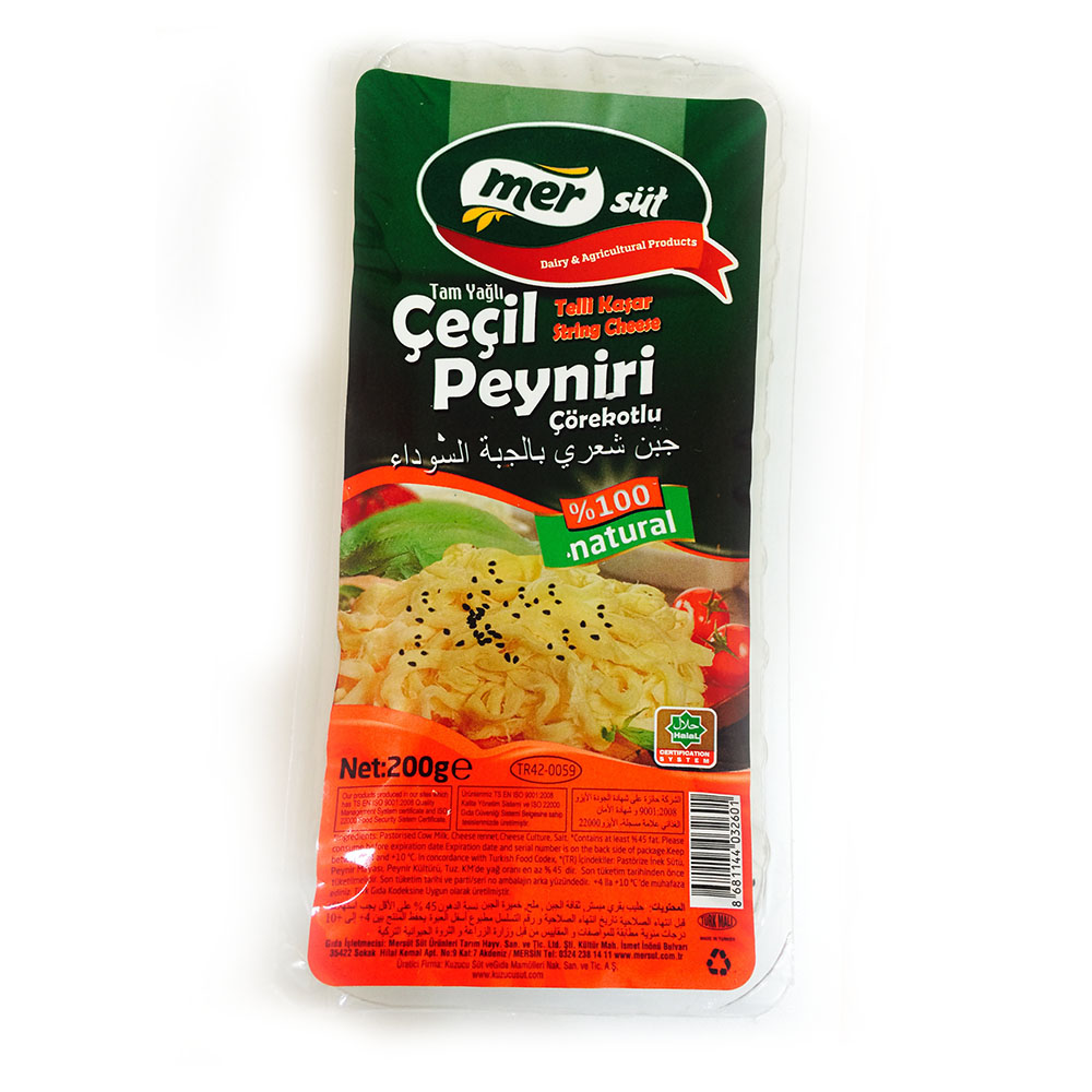 Telli Kaşar Çeçil Peyniri 200 gr